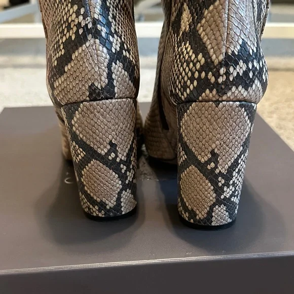 Vince Camuto Diannia Snake Print Ankle Boots - Picture 3 of 6